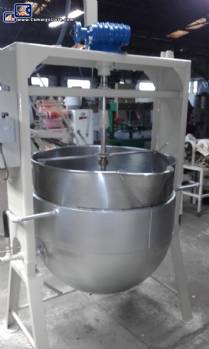 Pot for candy in stainless steel capacity 300 liters