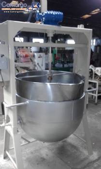 Pot for candy in stainless steel capacity 300 liters