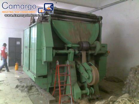 Equipment for processing natural or synthetic fibers 150 kg hour