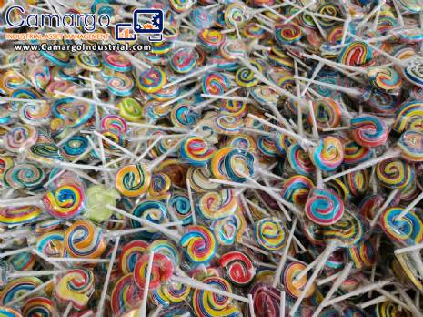 Industry for manufacturing colorful lollipops, pacifiers, tweeps, candies, and delicious treats.