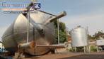 30,000 liter stainless steel storage tank with ladder