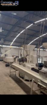 Production line for corn snacks, 400 kg/hour.