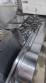 Continuous line dosing dropper with oven for buttered tapioca starch biscuits Forma�o