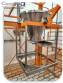 Unit for unloading 2000 kg big bags with Artinox screw conveyor.