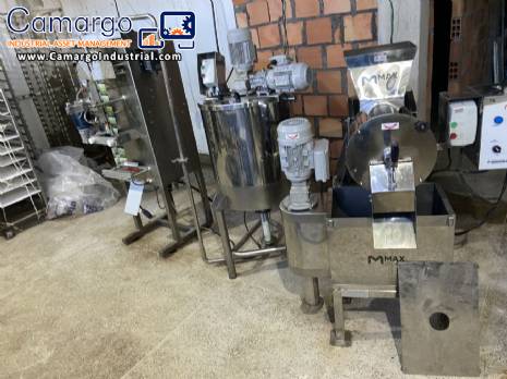 Max Machine 1000 fruit pulps/hour packaging tank pulper