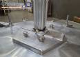 KROMA 1,800 liter stainless steel jacketed mixing tank reactor/agitator