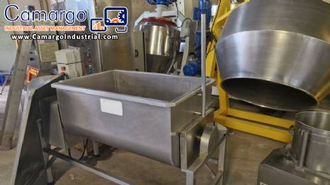 Seleto 210-liter stainless steel meat homogenizing paddle mixer