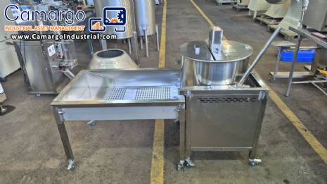 Gas-Heated Popcorn Machine with Stirrer