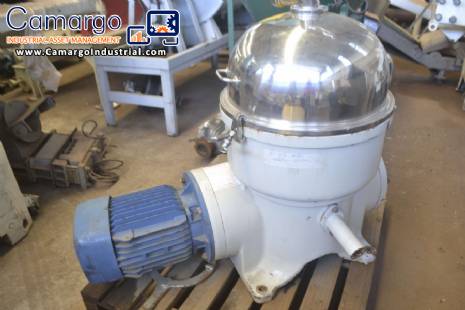 Stainless steel industrial centrifuge Westfalia