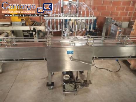 Vacuum filling machine with 12 nozzles Erli