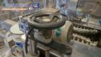 Automatic stainless steel labeling machine with two heads for Narita self-adhesive labels