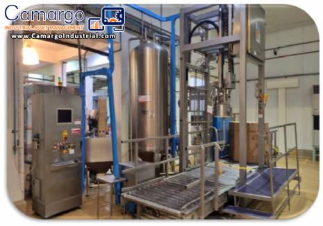Automatic aseptic filler for big bags FBR ELPO 6,000 liters per hour