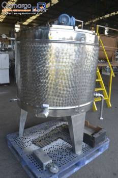 Mirainox 500 liters stainless steel yogurt pasteurizing tank