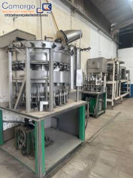 Line for carbonated, fizzy drinks, soft drinks, Zegla, Fabrinox and Apema