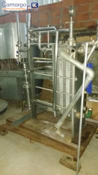 Pasteurizer for 3,000 L in stainless steel Brasholanda