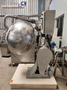 Coater with stainless steel bowl and carbon steel body