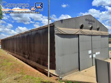 Sansuy canvas warehouse with carbon steel metal frame.