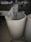 Polymer mixing tank with stainless steel shaft and diaphragm pump, 300 liters.