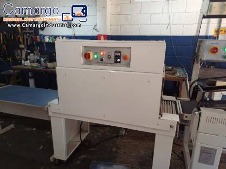 Automatic L-shaped sealer with shrink tunnel 1600 pieces per hour