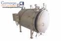 Stainless steel horizontal pressure vessel