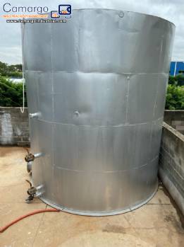 Straight bottom carbon steel storage reservoir tank