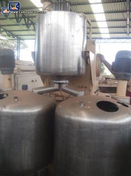 Industrial mixer for sugar, glucose for soft or hard candies