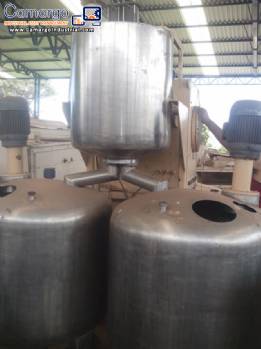 Industrial mixer for sugar, glucose for soft or hard candies