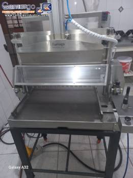 Stainless steel dropper for cassava flour biscuits, meringues, cookies, and Forma�o biscuits.