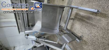 Hydraulic tilting elevator for meat and dough carts for feeding grinders and mixers Simetria MECH MMF 130