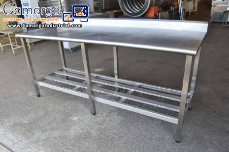 Stainless steel table 700 mm x 2000 mm Euro Formas