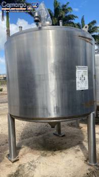 5,000 liter stainless steel tank without agitator