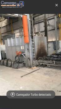 Industrial furnace for enamelling parts Durr