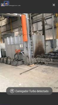 Industrial furnace for enamelling parts Durr