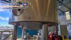Stainless steel 304L jacketed mixing reactor tank, 5,000 liters, year 2020, Plurinox