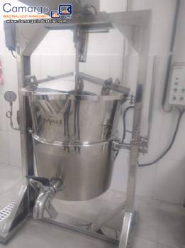 Stainless steel jacketed cooking pot with electric heating, Max Machine 250 liters.
