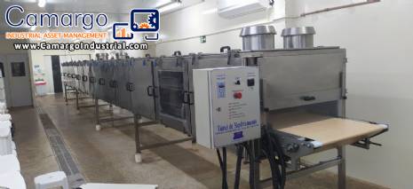 12 meter JAF Inox chocolate cooling tunnel