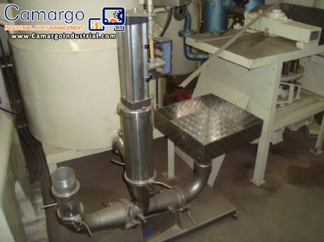 Pneumatic cylinder pump for transporting giblets of small birds Linco