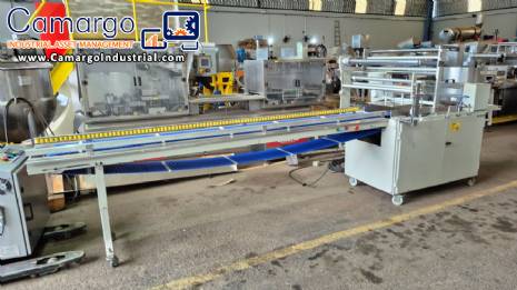 Flowpack packaging machine for hamburger buns and hot dogs, Rodopac