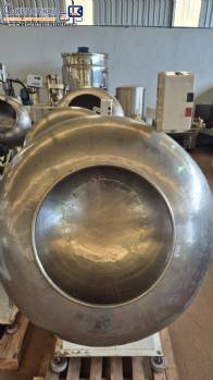 Incapi 250 liter stainless steel smooth coating pan