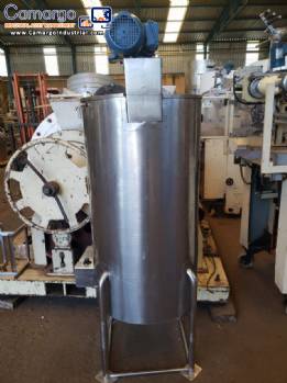 Stainless steel jacketed tank for melting chocolate 170 liters