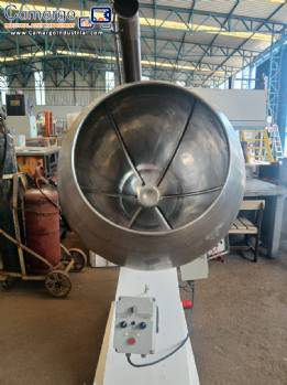 Biasinox stainless steel coating machine with blower Biasinox stainless steel coating machine with blower