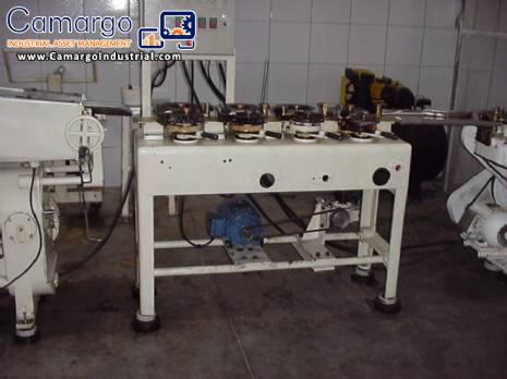 Complete line for making lollipops with wreck Complete line for making lollipops with wreck