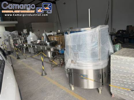 Milainox automatic rotary filling, dosing, and sealing machine for cups, pots, and jars. Milainox automatic rotary filling, dosing, and sealing machine for cups, pots, and jars.