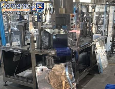 Stainless steel packaging machine for filling Stand-up Pouch packaging rotating carousel Ultramaq Stainless steel packaging machine for filling Stand-up Pouch packaging rotating carousel Ultramaq